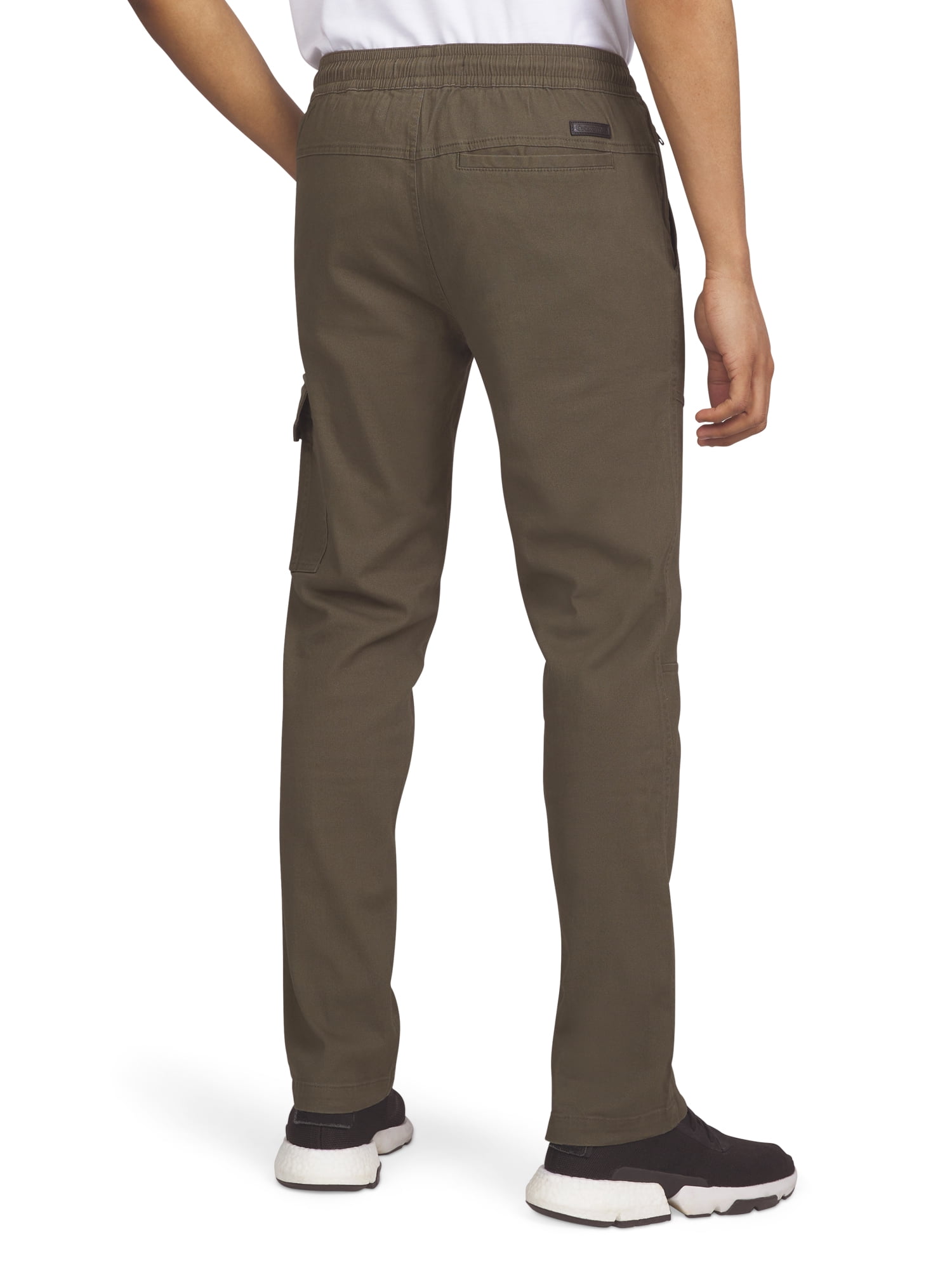 Akademiks Men's Stretch Twill Pull-On Pants with Pockets, Sizes S-2XL