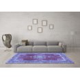 thumbnail image 3 of Ahgly Company Indoor Rectangle Persian Blue Traditional Area Rugs, 4' x 6', 3 of 4