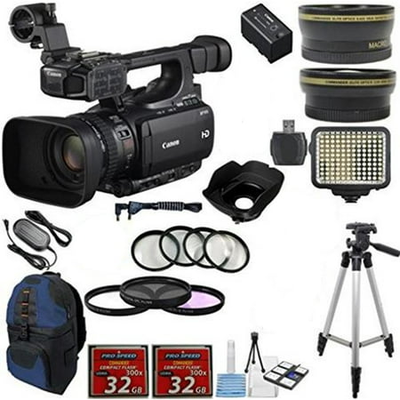 Image of Canon XF100 Professional Camcorder with Additional Accessories Bundle