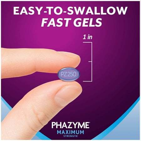 Phazyme Maximum Strength Softgel, 250mg, 12 Ct