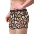 thumbnail image 2 of Yiaed Milk Tea Print Men's Soft Cotton Boxer Shorts Breathable Boxers Underwear Moisture-Wicking Underwear Stretch Boxer Briefs for Man-Small, 2 of 5