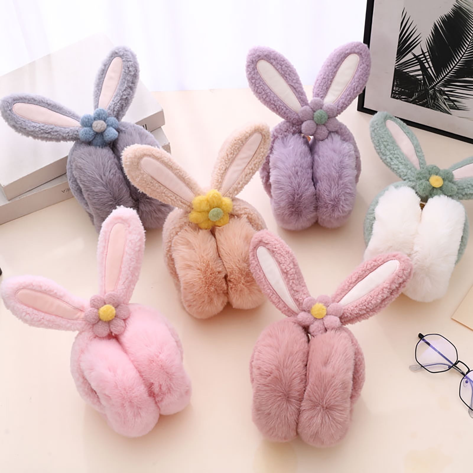 Winter Ear Muffs Women Soft Plush Adjustable Ear Cover Outdoor Warm Accessory Ear Muffs for Winter Women,Adjustable Ear Warmers, Ear Muffs  main image 3