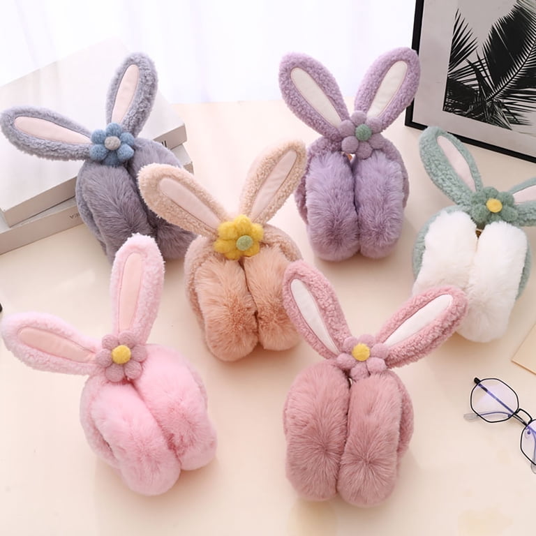 Cute Animal Earmuffs Soft Plush Adjustable Ear Warmers  display picture 1