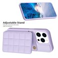 thumbnail image 7 of SaniMore for iPhone 14 Pro (6.1" 2022) Case, Flip PU Leather Diamond-Shaped with Built-in Card Slots, Kickstand and Shockproof Anti-drop Phone Case for iPhone 14 Pro Wallet Shell, Purple, 7 of 7