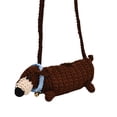 thumbnail image 2 of Fiudx Bolso de Punto Navideño de Perro Salchicha, Bonito Estampado Navideño, Combinación de Colores, Bandolera Compacta, Moda Invierno 2024, Regalo para Mujer, Tamaño Pequeño, 2 of 7