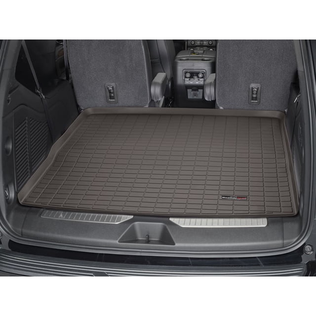 Weathertech Cargo Area Liner 431385 Direct Fit; Raised Edges; Cocoa; Thermoplastic Elastomer TPE Injection Molded Material; Non-Skid
