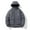 Dark Gray, variant on Winter Warm Jackets for Mens Fashion Plus Size Solid Color Windproof Zipper Pocket Drawstring Long Sleeved Hooded Casual Jacket Black Deal on Clearance!