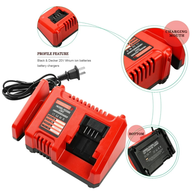 black decker L2AFC OPE 20v max lithium ion fast charger