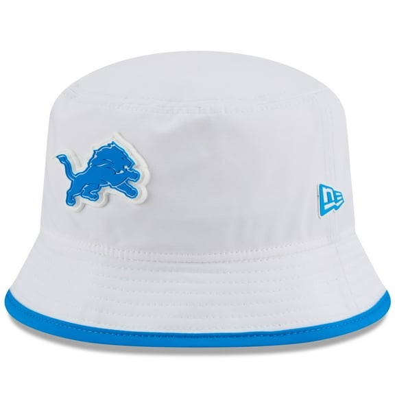 Men's New Era  White Detroit Lions 2025 NFL Training Camp Stretch Bucket Hat