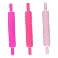 thumbnail image 3 of IFANLANDOR Assorted Color Plastic Embossed Rolling Pin Set for Baking Cookies and Crafts  3 Pieces, 3 of 7