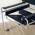 thumbnail image 2 of Baxton Studio Jericho Brown Leather Mid-Century Modern Accent Chair, 2 of 6