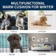 thumbnail image 4 of Dog Mattress, Pet Mattress, Dog Blanket XZ014 (M(75 X 50CM), Short Plush Grey), 4 of 5