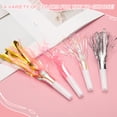 thumbnail image 4 of Uxcell 12 Pcs Fringed Noise Makers, Metallic Fringe Party Blowers Party Favors for Sports Events Birthday Parties Graduation Ceremonies Christmas New Year Gift Decorations, Pink Gold, 4 of 6