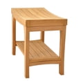 thumbnail image 3 of Grade-A Teak Wood Melbourne Shower Seat 24" Outdoor Patio Stool Bench, 3 of 4