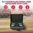 thumbnail image 2 of SKB 19”x13” DJ Controller & Small MIDI Keyboard Soft Case Padded Bag, Black, 2 of 11