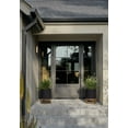 thumbnail image 4 of Veradek Mod Series Raised 18" Plastic-Stone Planter - (Black/Brown, 2 Pack), 4 of 12