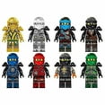 thumbnail image 2 of ZHAOCHENG Juego de 8 minifiguras de motocicleta Ninjago, bloques de construcción Ninja, juguetes compatibles con Lego., 2 of 3