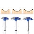 thumbnail image 2 of Clear Bottom Double R1/4 Handle Door Panel Cabinet Flower Milling Cutter Bit, 2 of 7