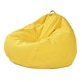 thumbnail image 3 of Asiento acolchado tipo Beanbag, liso elástico, multiescenario con soporte para la espalda, silla reclinable acolchada, sofá pequeño para sala de estar D, 3 of 8