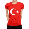 thumbnail image 2 of YMNXA Womens T Shirts Soccer Summer Turkey Graphic Print Short Sleeve Round Neck Fashion Breathable Soft Tee Top For Everyday Wear,Red,L, 2 of 5