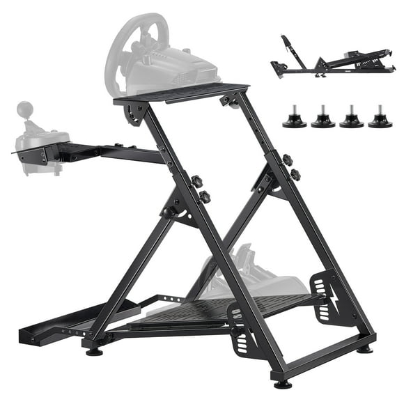 VEVOR Support de Volant de Course Simulateur de Cockpit Pliable pour Logitech G923 G920 G29 G27