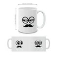 thumbnail image 4 of WIRESTER 11oz 325ml Ceramic Tea Cup Coffee Mug With Handgrip For Gift, Birthday, Anniversary, Christmas - Funny Cartoon Moustache Faces, 4 of 7