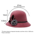 thumbnail image 2 of Sombrero estilo bombín vintage Desiderio para mujer, elegante sombrero tipo pescador para dama, 2 of 5
