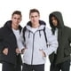 thumbnail image 2 of Abrigo calefactable para hombre Chaquetas cálidas eléctricas USB Sudadera con capucha gruesa de invierno, 2 of 7