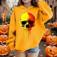 thumbnail image 3 of bbymog Girls Fashion Funny Skull Hoodies Boys Halloween Long Sleeve Hoodie Sweatshirt Casual Kids Clothing Yellow B 9 Years, 3 of 10