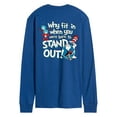 thumbnail image 2 of Dr. Seuss - Why Fit In - Men's Long Sleeve Graphic T-Shirt, 2 of 5