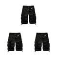 thumbnail image 2 of Minnieouse Pantalones cortos Cargo para hombre, cintura expandible portátil, multibolsillos, ligeros, transpirables, informales, pantalones Type1 NO1, 2 of 6