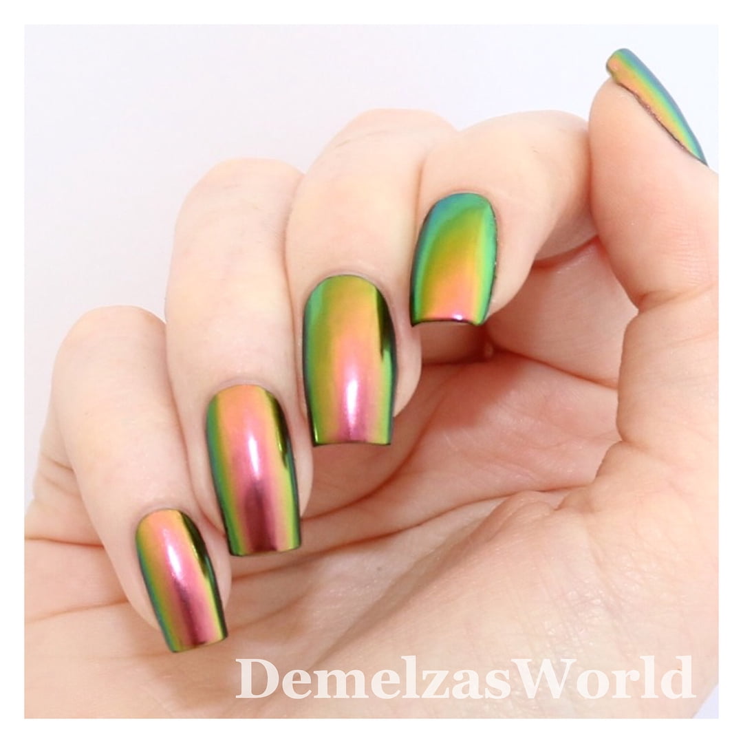 Whats Up Nails - Dragon Powder Magic Color Shifting Pigment with Multi Chrome Mirror Effect