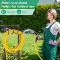 thumbnail image 4 of Garden Hose Holder Water Hose Holder with 4 Spikes Freestanding Garden Hose Stand Hose Storage Sturdy Hose Hanger Hose Reel Heavy Duty 6 Hooks Hose Organizer Hose Holder for Outside,Bronze, 4 of 14