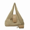 thumbnail image 1 of Lunxisen 4 Pcs Keychain Tote Bag, Lightweight, Foldable, Expandable Leather Mini Bags with Key Ring, Portable Handbag for Daily Errands, 1 of 9