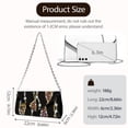 thumbnail image 6 of TSOVTHRID Leopard Diamond Chain Print Evening Clutch Purses for Women Handbags Evening Bag with Chain Crossbody Envelope Bag for Formal Wedding Party Cocktail Prom, Black, 6 of 7