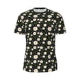 thumbnail image 5 of Wukai Daisy Print Men's Short-Sleeved Mesh T-Shirt,Quick-Dry Short Sleeve Workout T-Shirt-6X-Large, 5 of 8