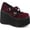 Burgundy Velvet, variant on Women's Demonia Kera 10 Platform Mary Jane