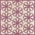thumbnail image 3 of Vess, June Erica 15x15 Black Modern Framed Museum Art Print Titled - Floral Trellis IV, 3 of 5