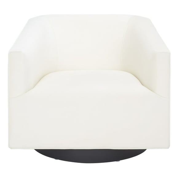 SAFAVIEH Birdie Modern Style White/Cream Upholstered Side Chairs (31.5 in. W x 32.9 in. D x 28.2 in. H)