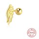 thumbnail image 1 of Pendientes de plata de ley 925 antialérgicos con diseño de hip hop para mujeres y hombres, con diseño de hueso de oreja y clavos, de estilo europeo y americano, 1 of 4