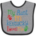 thumbnail image 3 of Inktastic My Aunt in Kentucky Loves Me Boys or Girls Baby Bib, 3 of 4