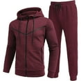 thumbnail image 4 of Stamzod Track Suits For Men Set Clearance Men's Suits Plus Size Hooded Men Sweatsuits Sets Long Sleeve Zipper Jacket And Pants Jogging Suits, 4 of 5