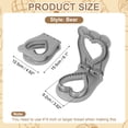 thumbnail image 2 of Uxcell Crustless Sandwich Cutter, Heart Shape Uncrustable Sandwich Maker Sealer Press Bread Cookie Cutter and Sealer for DIY Breakfast Lunch Afternoon Tea (Gray), 2 of 7