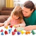thumbnail image 3 of Matching Dinos Toys - 26 Pieces, Counting & Sorting Toy, Shape & Colour Sorting, Letters Dinos Toys, ducational Learning Toys for 18 Months - 3 Years Old Toddlers Boys Girls, 3 of 6