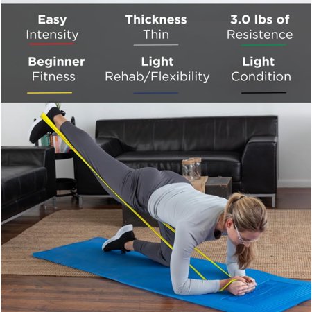 セラバンド 黄色 イエロー シン 合計5.5m 6ヤード トレーニングチューブ リハビリバンド 標準サイズ TheraBand