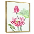 thumbnail image 3 of Designart 'Ancient Pink Lotus Flower' Traditional Framed Canvas Wall Art Print, 3 of 5