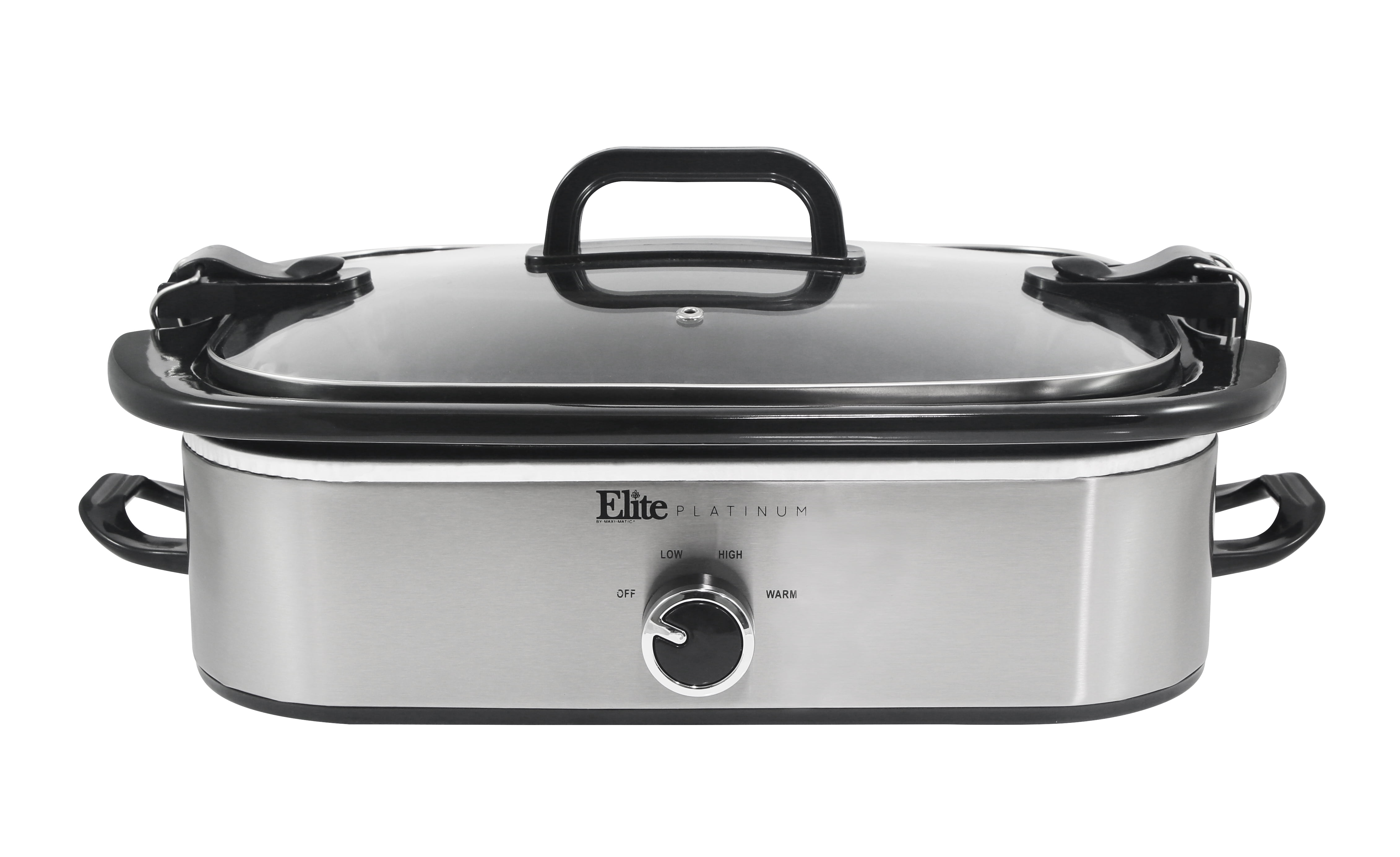 Elite Gourmet 3.5Qt. Casserole Slow Cooker with Locking Lid MST5240SS