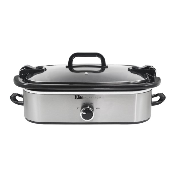 Elite Gourmet 3.5Qt. Casserole Slow Cooker with Locking Lid MST5240SS