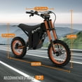 thumbnail image 2 of TUTTIO Soleil01 Electric Dirt Bike Teen Adults ,  2000W 48V 21Ah Battery 37Mph Full Suspension Mountain Ebike, 200N.m Torque All Terrain Electric Motorcycle, 2 of 6