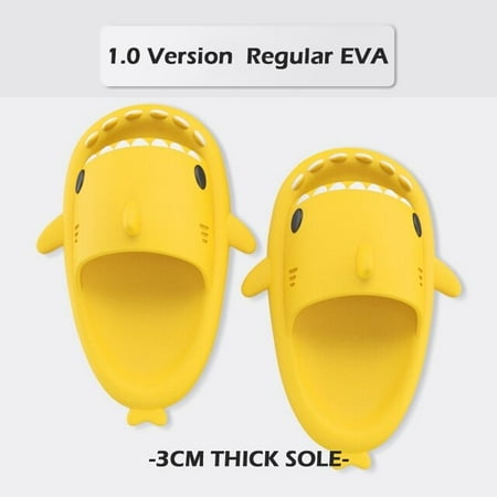 

CoCopeanut Men s Shark Slippers Indoor Flip Flops for Man Sandals Bathroom Platform Slippers Summer Cloud Slipper EVA Women Slides Shoes